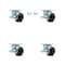 Service Caster 3.25 Inch Phenolic Caster Set with Roller Bearings 4 Brake 2 Swivel Lock SCC SCC-30CS3420-PHR-SLB-BSL-2-SLB-2 - alternate 1